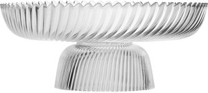 Al Saif Gallery Glass Serving Stand, Round, 26 Cm, 26X26X10 Cm - Clear product image 2