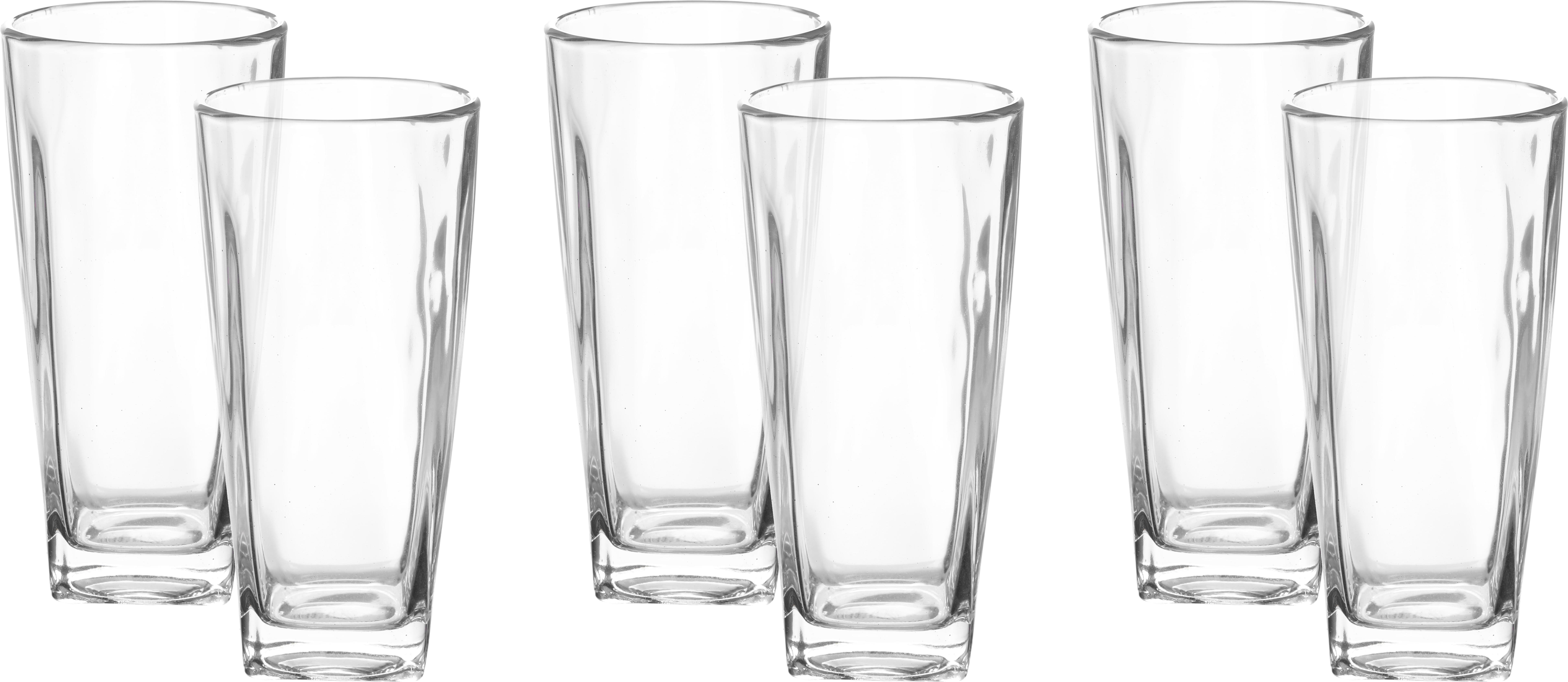 Al Saif Gallery Glass Cups Set, 6 Pieces - Clear product image