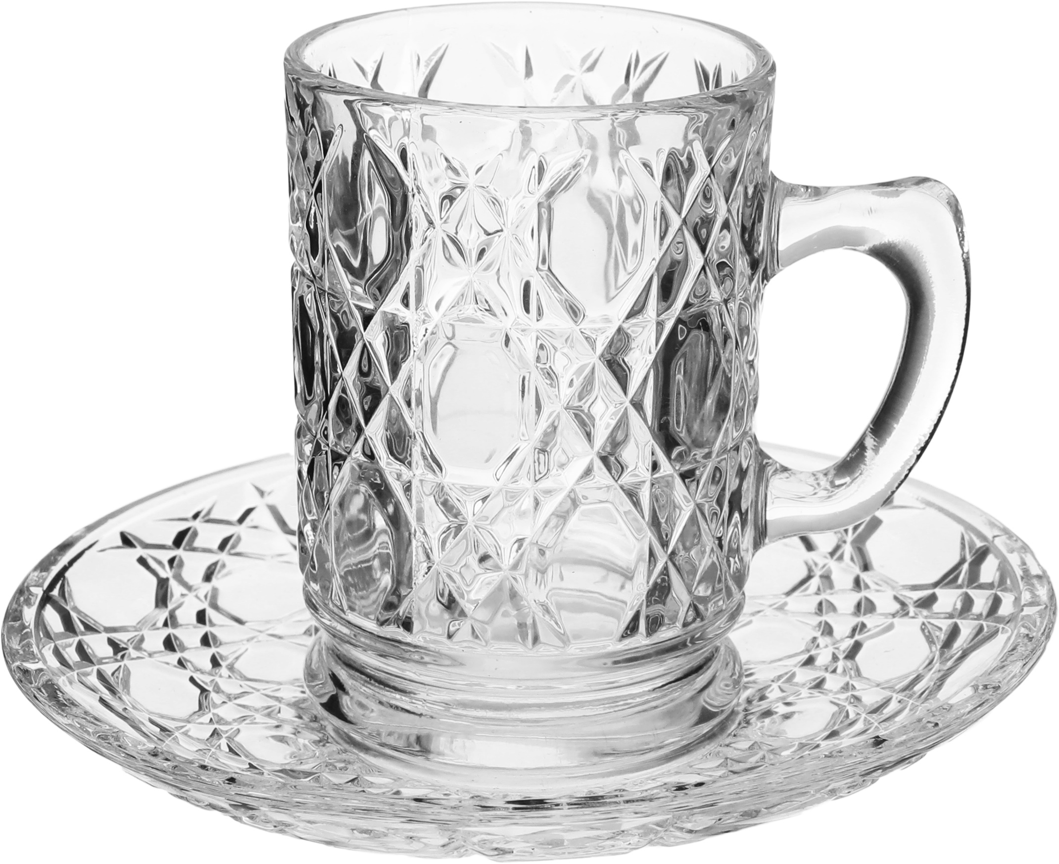 Eltaj Elzhaby Touch Glass Cups and Cups Set, 18 Pieces - Clear product image 2