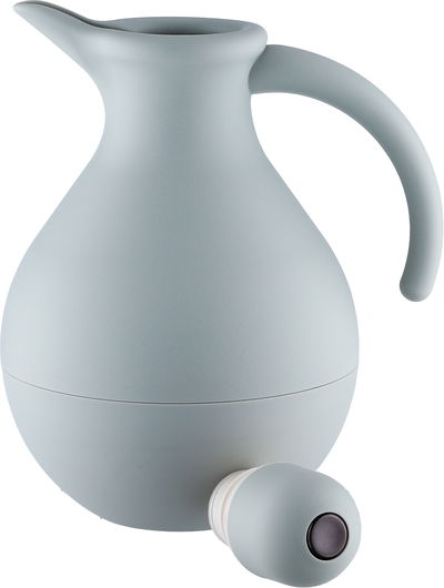 ترمس بنان تايملس، 1 لتر، خامة داخلية زجاج، غطاء ضغاط - رمادي فاتح product image 4