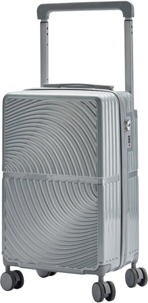 Limra Polycarbonate Airplane Cabin Bags, 20 Inch, 4 Wheels, 360 Degree Angle, OT-9011 - Silver product image