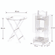 طقم طاولات اكرليك، 5 قطع - شفاف ذهبي product image 3