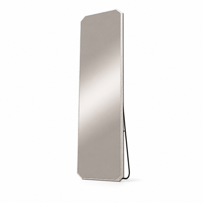 مراية ستاند زجاج، 160×40 سم، ستاند معدن - فضي product image 2