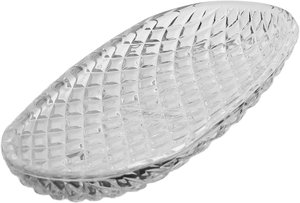 Al Saif Gallery Glass Serving Dish, 30x10x3 cm, Oval - Transparent product image