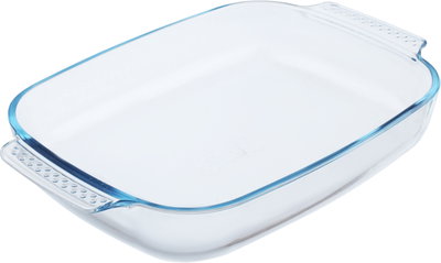 طقم صينية طهي زجاج بايركس، 2 قطعة - شفاف product image 3