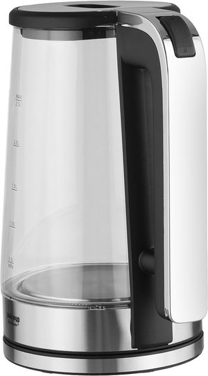 غلاية كهربائية زجاج هوم ماستر، 2.5 لتر، 1500-1800 واط، اضاءة LED، HM-2267 - شفاف فضي product image 2