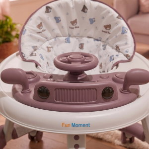 Fun Moment Baby Walker, Foldable, Adjustable, Musical Toys - Multicolor product image 2