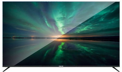 تلفزيون بدون اطار LED سمارت كيه ام سي، 55 بوصة، 4K UHD، ريسيفر مدمج، ويب أو أس، 2 ريموت، K24M55298U - اسود product image 1