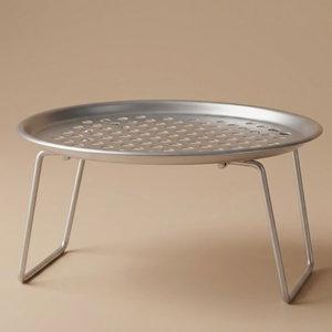 Barq Alhaya Bialat Steel Drying Chair, 23x23x12 cm, Round, Small - Silver product image