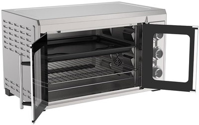 فرن كهربائي ويننج ستار، 45 لتر، 2000 واط، اضاءة داخلية، ST-9850 - فضي product image 4