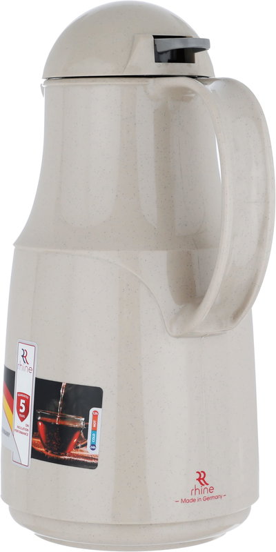 ترمس الراين، 1 لتر، مضلع، حافظة داخلية زجاج حراري - بيج product image 4
