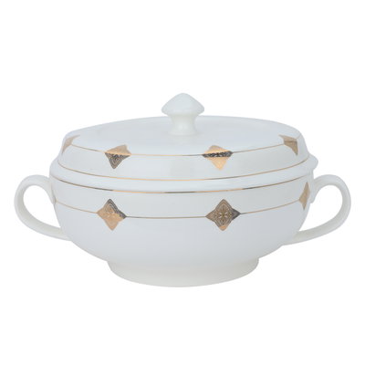 طقم سفرة بورسلان السيف غاليري، 77 قطعة - أبيض product image 7