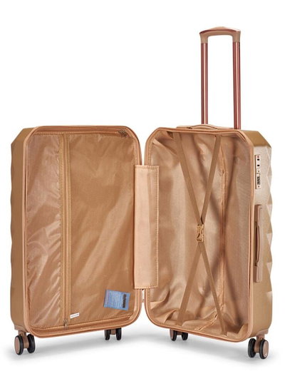 طقم شنط سفر ABS ليمرا، 6 مقاسات، 4 عجلات، WM-226 - ذهبي product image 2