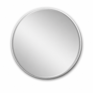 مراية دائرية زجاج، 90×90 سم، اطار معدن - فضي product image 2