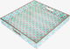Saif Gallery wooden serving topper, 2 x 15 x 15 cm, rectangular, engraved - light green product image 4
