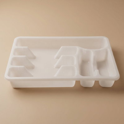 ستاند ملاعق و سكاكين سيلكون السيف غاليري، 38x30x5 سم - ابيض product image 1