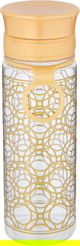 زمزمية بلاستيك السيف غاليري، 400 مل، منقوش ذهبي دوائر - شفاف product image 1