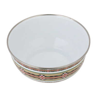 زبدية غضار استيل السيف غاليري، 16 سم، مشجر - أبيض product image 2