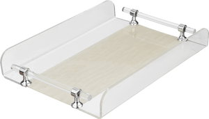 طوفرية تقديم اكريلك السيف غاليري، 35x25x5.5 سم - شفاف بيج product image 2