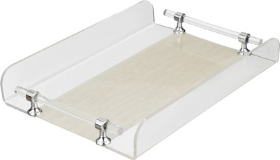 طوفرية تقديم اكريلك السيف غاليري، 35x25x5.5 سم - شفاف بيج product image 2