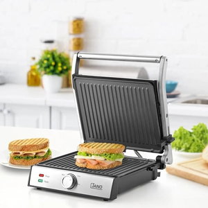 صانعة سندوتش وشواية جانو، 2000 واط، يد ستانلس ستيل، JN05313 - فضي اسود product image 2