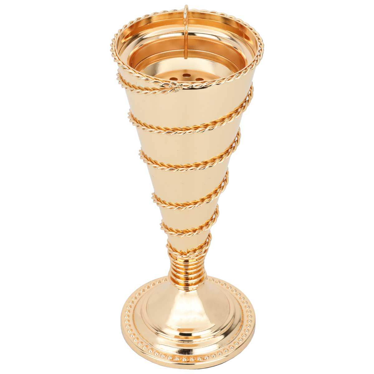 Al Saif Gallery Steel incense burner, spiral shape - gold product image 2