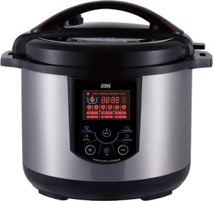 قدر ضغط كهربائي ويننج ستار، 10 لتر، 1350 واط، 14 وظيفة، ST-9336 - فضي اسود product image