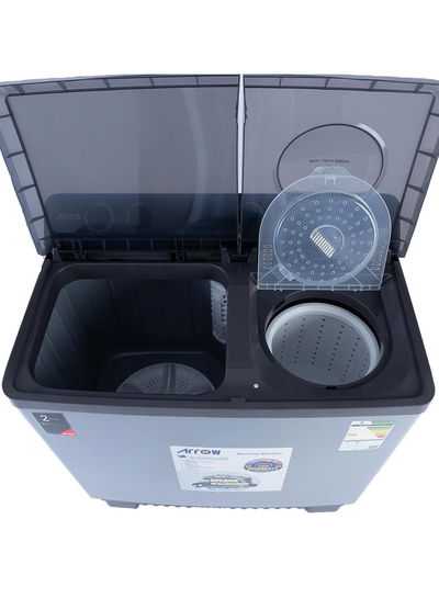 Arrow RO-15TTB Semi-Automatic Washing Machine, 14 kg, Twin Tub - Grey product image 3