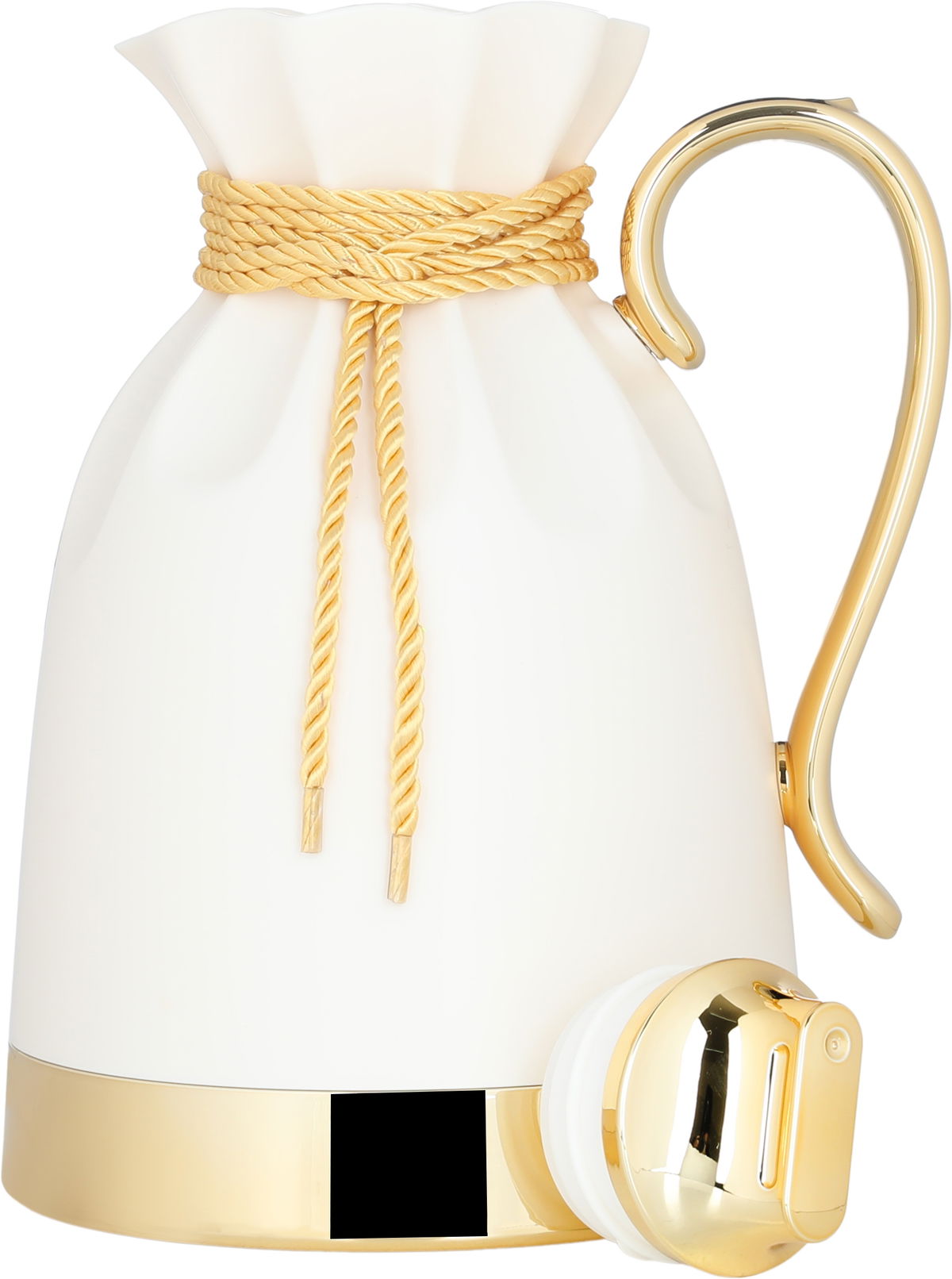 Everest Balqis Thermos, 1 liter, thermal glass inner shell, plastic outer shell - cream product image 2
