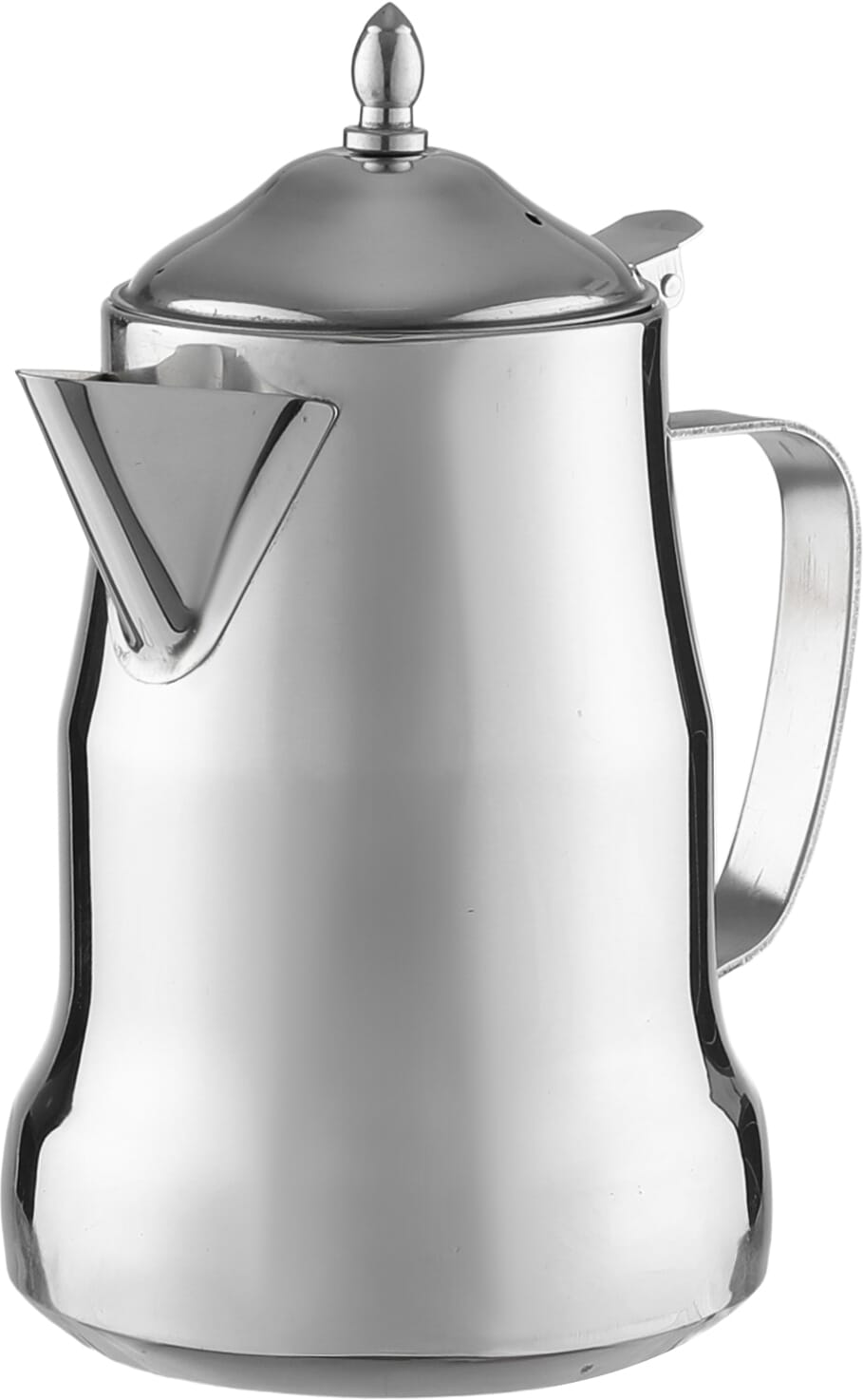 Steel Maxima milk jug with side handle, 1.6 liters - silver