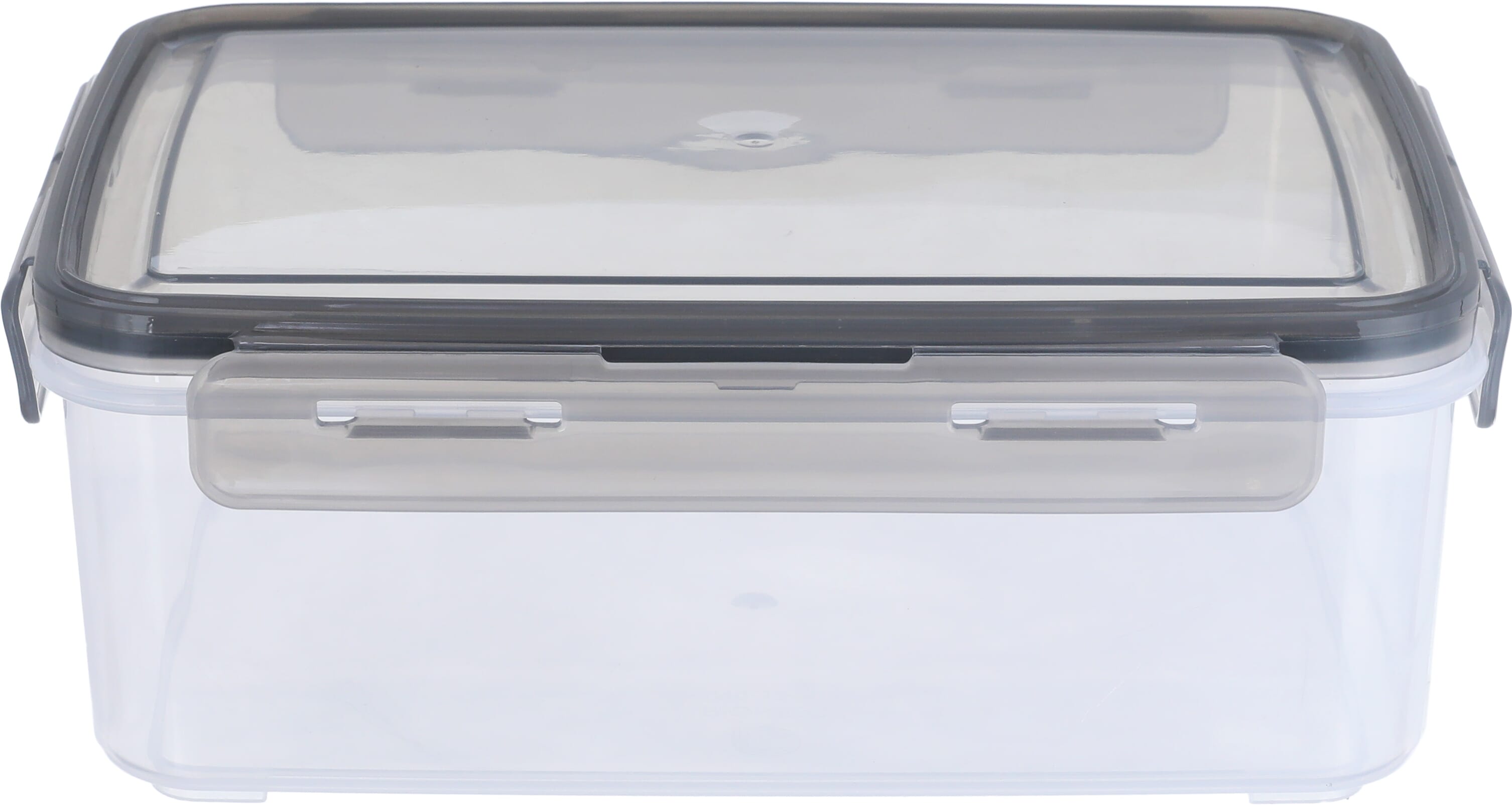 Al Saif Gallery Plastic Food Container with Lid, 2.5 L, 24 x 17 x 8 cm, Rectangle - Gray product image