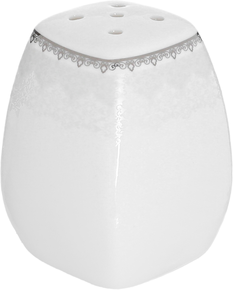 طقم سفرة بورسلان دانيا، 77 قطعة - ابيض فضي product image 12