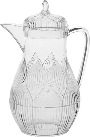 Jake With Acrylic Lid, Wavy, Handheld - Clear product image