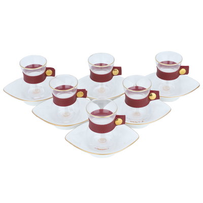 Al Saif Gallery Glass Tea Bialat Serving Set, 12 Pieces - Clear product image 1