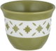طقم فناجين قهوة عربي سعودي بورسلان السيف غاليري، 6 قطع، زخارف فنية - أخضر زيتي أبيض product image 2