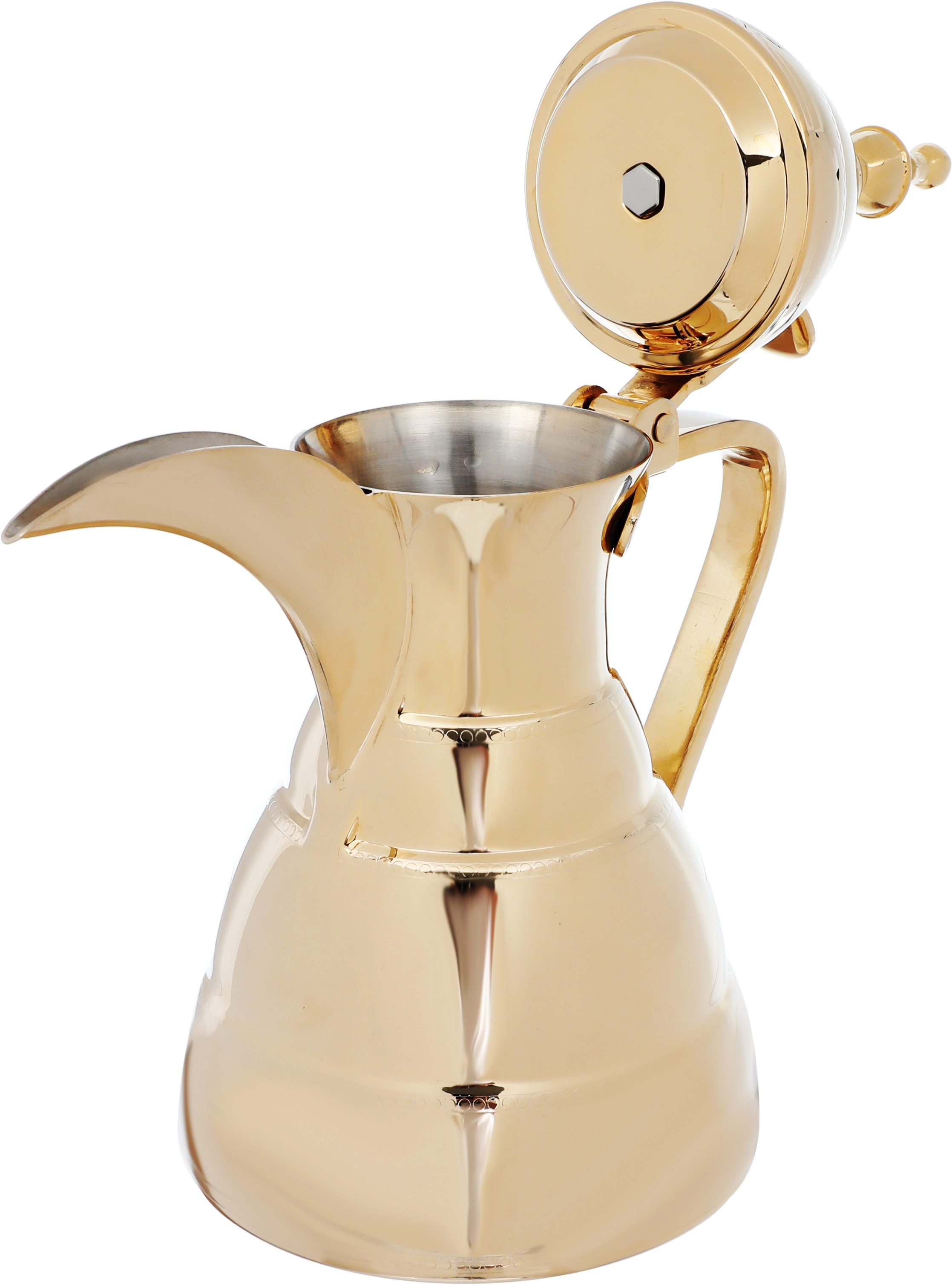 دلة وابريق مرحبا الدرعية استيل السيف بلص، قطعتين، 0.9 / 1.6 لتر - ذهبي product image 4