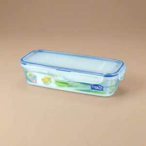 علبة تخزين طعام بلاستيك لوك اند لوك، 11,2 x 5,6 x 23,6 سم، غطاء - شفاف ازرق product image