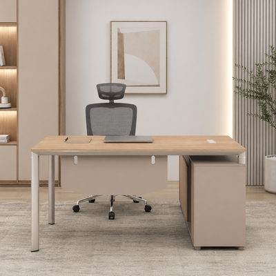 مكتب إداري مودرن خشب MDF، 75×140×70 سم - خشبي product image 1