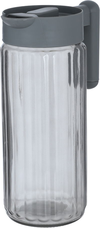 جيك زجاج مع غطاء هيرفين، 1.43 لتر - رمادي غامق product image 3
