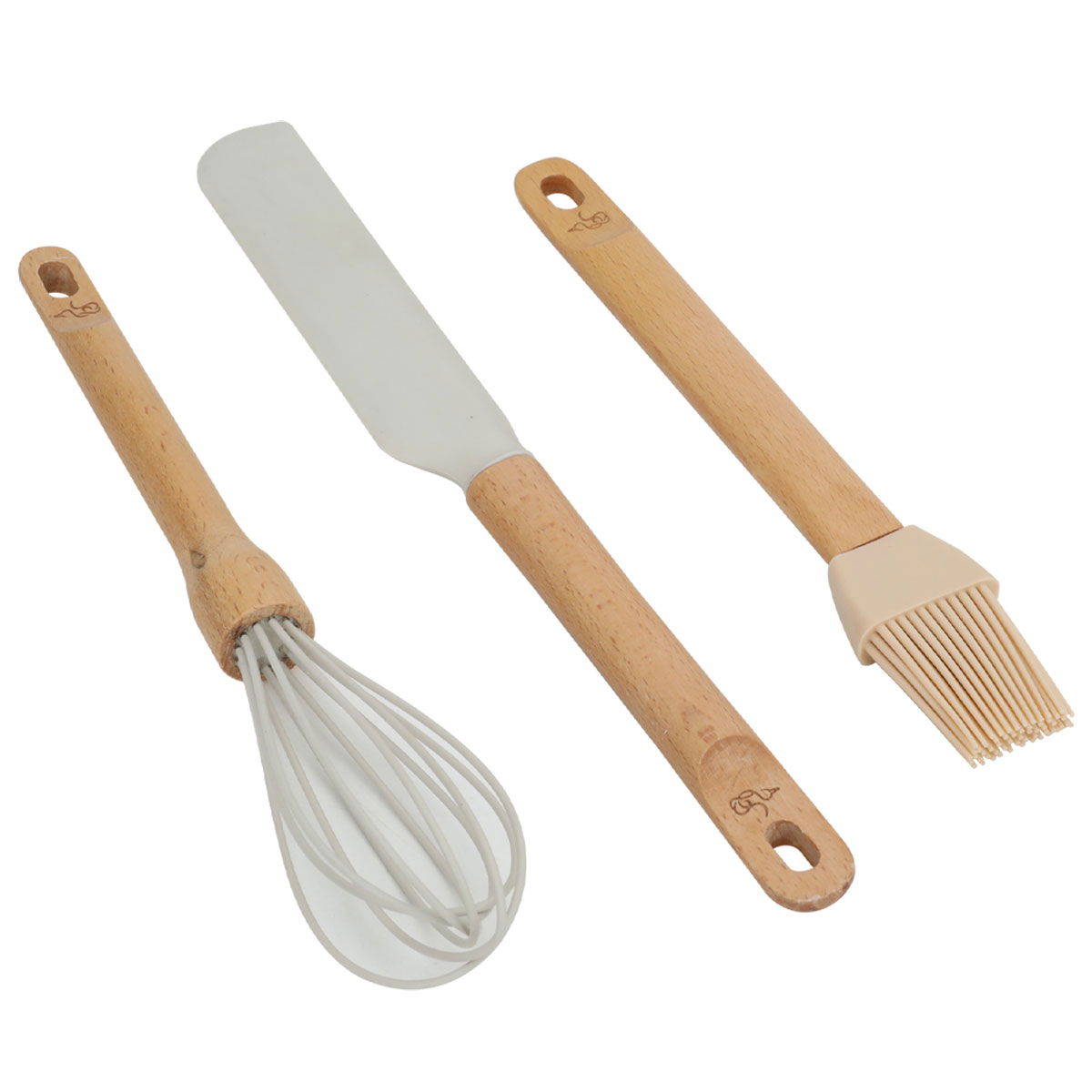 أدوات ملاعق خشب السيف غاليري، ثلاث أنواع - خشبي product image 1