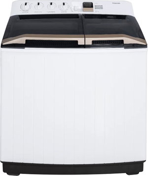 Toshiba VH-J150WBB Twin Tub Washing Machine, 14 kg, Twin tubs, Powerful performance, Large capacity - White product image