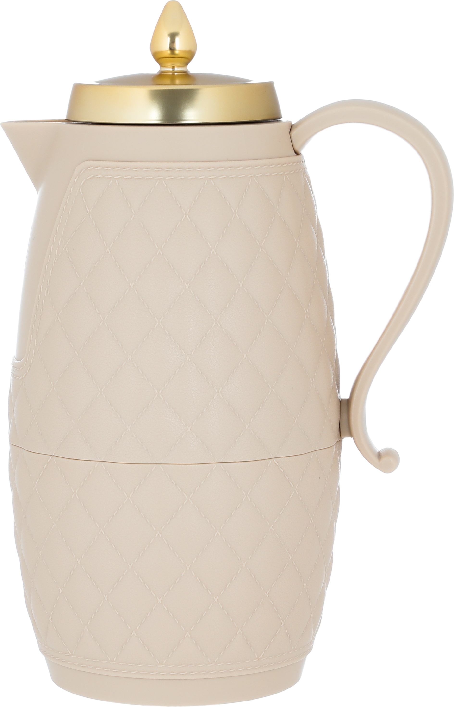 Timeless Al Hanouf Thermos, 1 liter, thermal glass inner container, plastic outer shell - golden beige product image