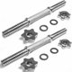 Kangaroo 1110114 Weightlifting Bar Pair, Fixing Nuts - Silver product image 2