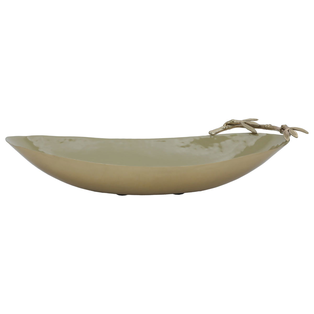 صحن تقديم استيل السيف غاليري، 37×18.5×8.5 سم، بيضاوي - أخضر فاتح product image 2