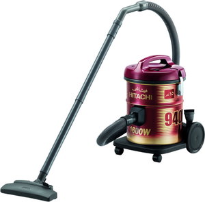 مكنسة برميل هيتاشي، 15 لتر، 1600 واط، CV-940YSS220WR(ME) - أحـمـر داكن product image