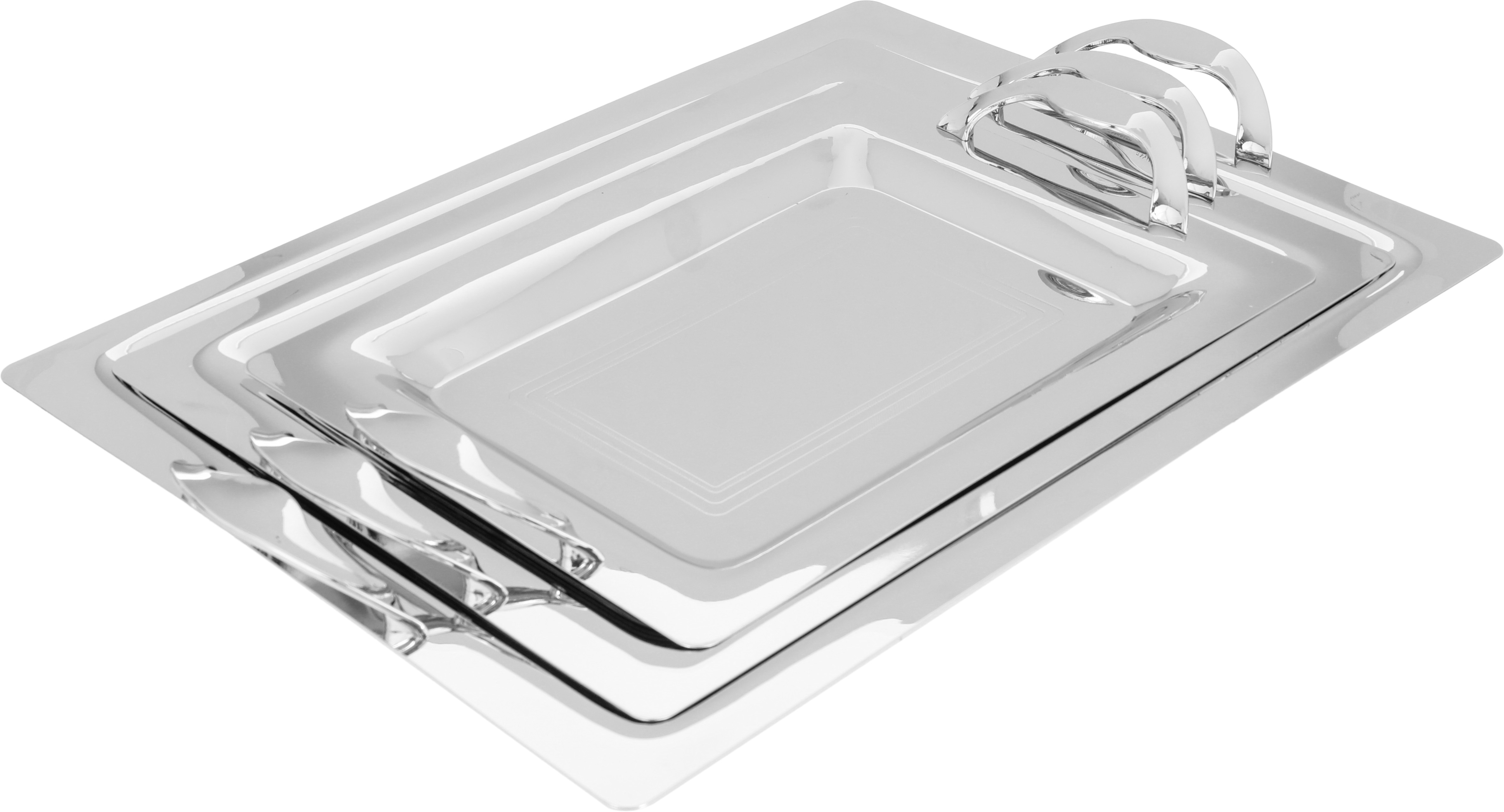 طقم طوفريات استيل، 3 قطع - فضي product image 1