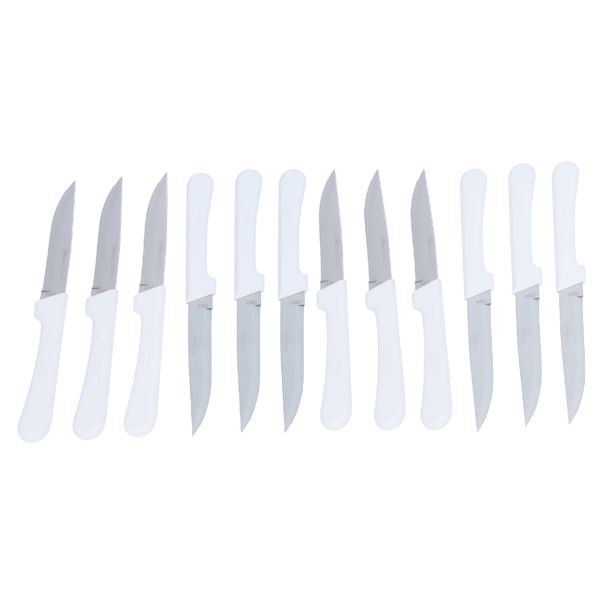 Al Saif Gallery Steel Knife Set, 12 Pieces - White product image