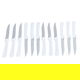 طقم سكاكين استيل السيف غاليري، 12 قطعة - ابيض product image 1