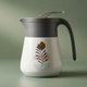 Gloria glass thermos, 500 ml, plastic outer shell - gray product image 1