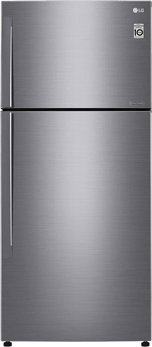 ثلاجة فريزر علوي ال جي، 18 قدم، 509 لتر، 2 باب، واي فاي، LT19CBBSIN - فضي product image